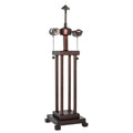 Mahogany Bronze Mission Style Column Tall Decorative Lamp Base Stand