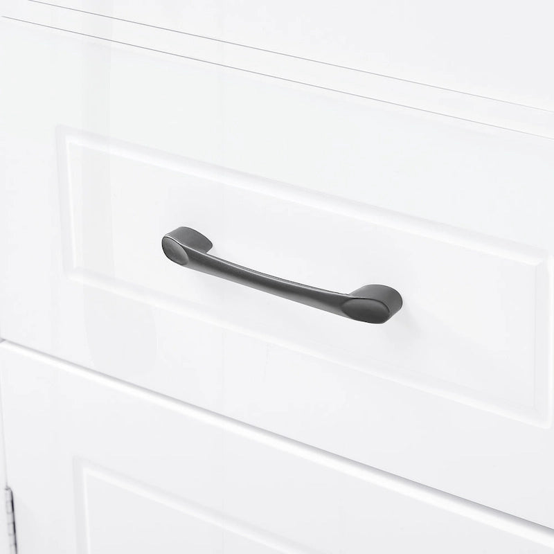 Freestanding Tall Bathroom Storage Cabinet with Drawer Two Doors White
