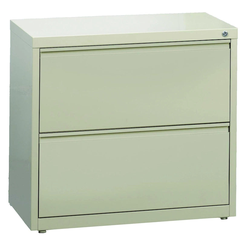 30-Inch Wide 2-Drawer Commercial Lateral Steel File Cabinet Beige Black Grey White