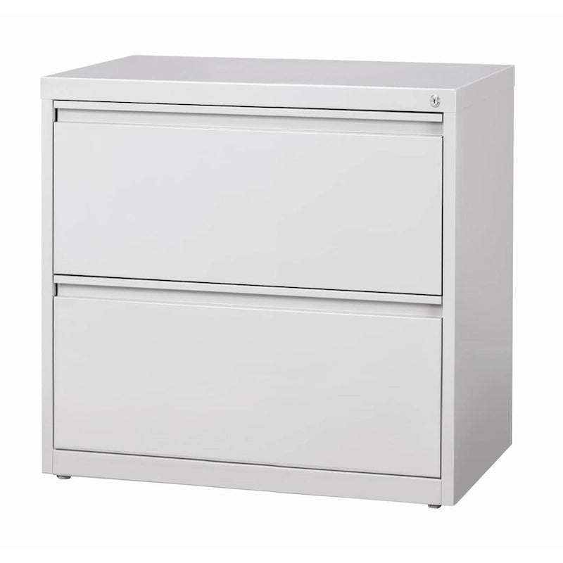 30-Inch Wide 2-Drawer Commercial Lateral Steel File Cabinet Beige Black Grey White