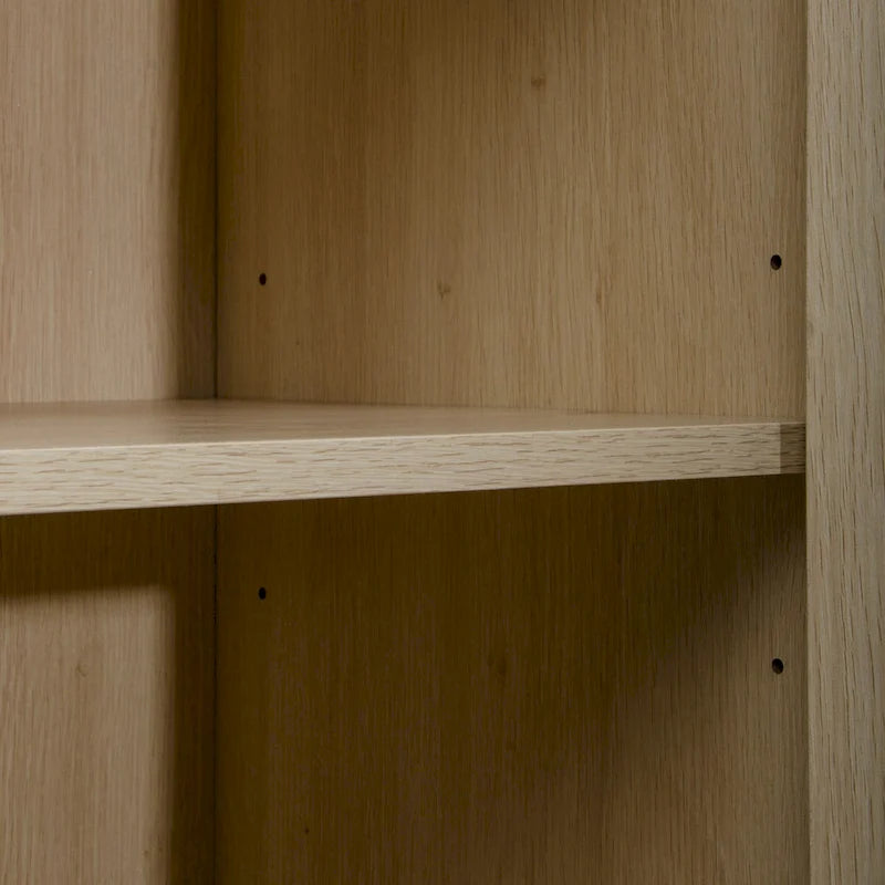 Rattan 2-Door Storage Cabinet with Adjustable Shelf and Metal Frame