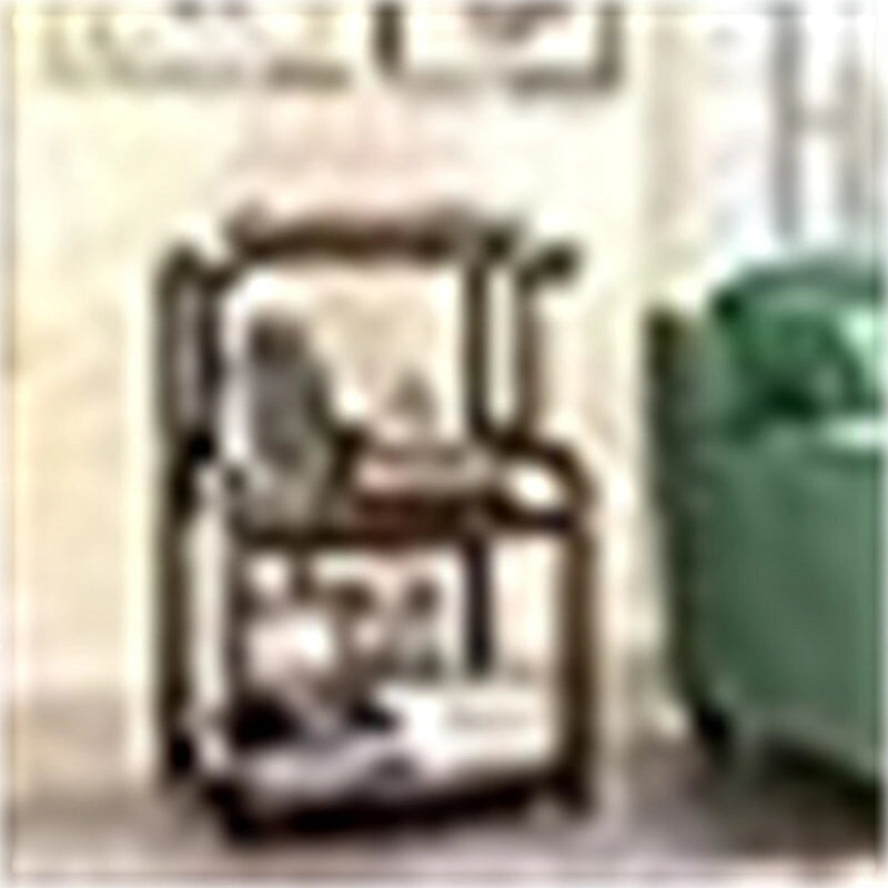 3-Tier Rolling Printer Stand with Adjustable Storage Shelves Metal Frame