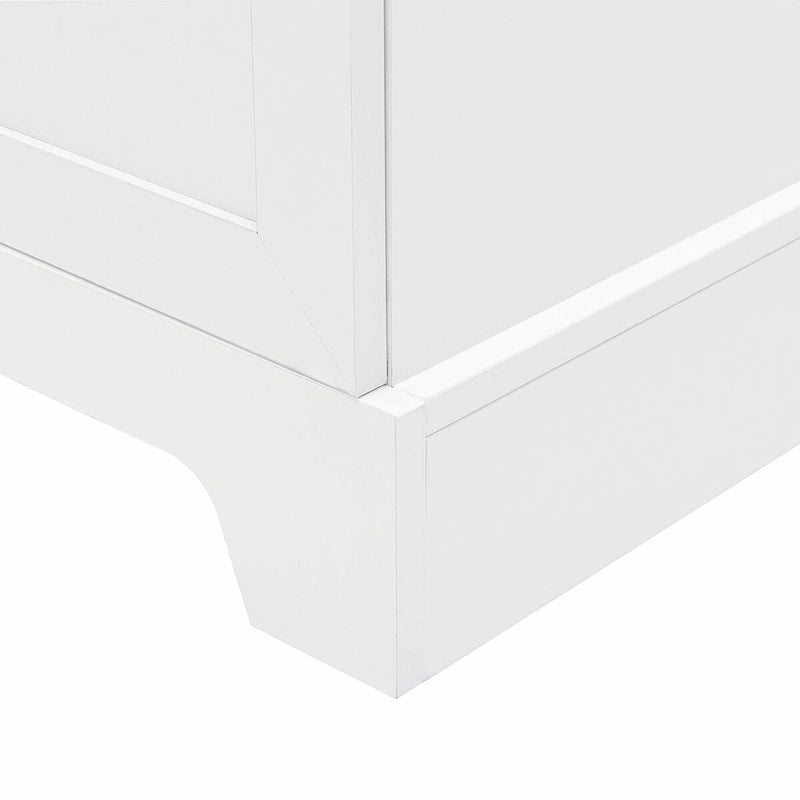 Versatile Two-Door Storage Cabinet with Adjustable Shelves, Black